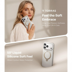 TORRAS iPhone 17 Pro Max Q3 Silikon Klf-Ivory Gold