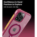 TORRAS iPhone 16 Pro Ostand Q3 Air K�l�f-Lava Red