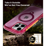 TORRAS iPhone 16 Pro Ostand Q3 Air K�l�f-Lava Red