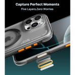 TORRAS iPhone 16 Pro Ostand Q3 Air K�l�f-Shadow Black