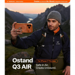 TORRAS iPhone 17 Pro Max Ostand Q3 Air Klf-Cosmic Orange