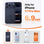 TORRAS iPhone 17 Pro Max Ostand Q3 Air Klf-Cosmic Orange