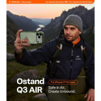 TORRAS iPhone 17 Pro Max Ostand Q3 Air K�l�f-EverGreen