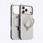 TORRAS iPhone 17 Pro Max Ostand Q3 VegSkin Klf-Pearl Grey