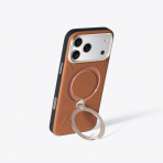 TORRAS iPhone 17 Pro Max Ostand Q3 VegSkin Klf-Amber Brown