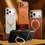 TORRAS iPhone 17 Pro Max Ostand Q3 VegSkin Klf-Amber Brown