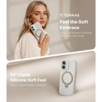 TORRAS iPhone 17 Q3 Silikon Klf-Ivory Gold