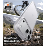 TORRAS iPhone 18 Pro Max Darbeye Dayan�kl� K�l�f-Silver Grey