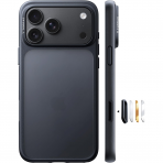 TORRAS iPhone 18 Pro Max Darbeye Dayan�kl� K�l�f-Deep Black
