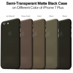 TOZO Apple iPhone 7 Plus Hard Bumper Klf-Matte Mocha Black