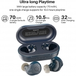 TOZO NC9 Bluetooth Kulak i Kulaklk-Blue