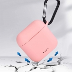 TOZO T6 Airpods Silikon Anahtarlkl Klf-Pink