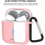 TOZO T6 Airpods Silikon Anahtarlkl Klf-Pink