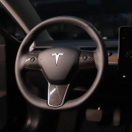 TPARTS Tesla Model 3/Y Uyumlu Direksiyon Kapa- Glossy Black