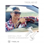 TREBLAB X2 Bluetooth Kulak i Kulaklk-White