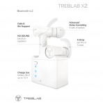 TREBLAB X2 Bluetooth Kulak i Kulaklk-White