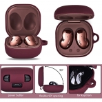 VISOOM Galaxy Buds FE/Buds2 Pro Klf -Burgundy