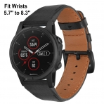 TRUMiRR Garmin Fenix 7/6 Deri Kay-Black