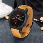 TRUMiRR Garmin Fenix 7/6 Deri Kay-Light Brown