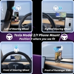 TSLMODEL Tesla Model 3/Y Uyumlu Telefon Tutucu