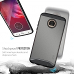 TUDIA Moto Z2 Play Klf-Metallic Slate