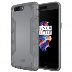 TUDIA OnePlus 5 Omnix Klf/Ekran Koruyucu-Gray