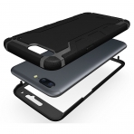 TUDIA OnePlus 5 Omnix Klf/Ekran Koruyucu-Matte Black
