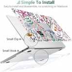 TWOLSKOO MacBook Air Koruyucu Klf (13.6 in)(2022)-Tiny Flowers