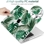 TWOLSKOO MacBook Air Koruyucu Klf (13.6 in)(2022)-Tropical Palm Leaves