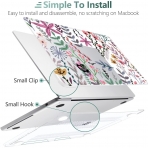 TWOLSKOO MacBook Air Koruyucu Klf (15 in)(2023)-Tiny Flowers