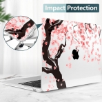 TWOLSKOO MacBook Air Koruyucu Klf (15 in)(2023)-Cherry Blossoms 