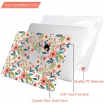 TWOLSKOO MacBook Pro Koruyucu Klf (14 in)(2021)-Seamless Flowers