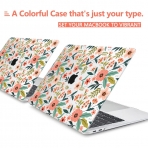 TWOLSKOO MacBook Pro Koruyucu Klf (14 in)(2021)-Seamless Flowers