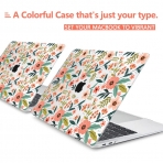 TWOLSKOO MacBook Pro Koruyucu Klf (16 in)(2021)-Seamless Flowers