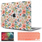 TWOLSKOO MacBook Pro Koruyucu Klf (16 in)(2021)-Seamless Flowers