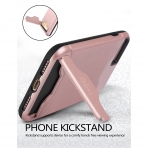 Taken Apple iPhone 7 Kart Yuval KickStand Rugged Klf-Rose Gold
