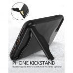 Taken Apple iPhone 7 Kart Yuval KickStand Rugged Klf-Black