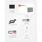 TaoTronics TT-BA07 Bluetooth 5.0 Verici Alc Ses Adaptr