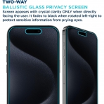 Tech Armor Apple iPhone 15 Pro Privacy Cam Ekran Koruyucu