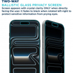 Tech Armor iPhone 17 Pro Privacy Ekran Koruyucu