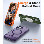 Temdan Apple iPhone 17 Standl Klf-Purple