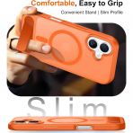 Temdan Apple iPhone 17 Standl Klf-Orange