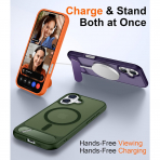 Temdan Apple iPhone 17 Standl Klf-Green