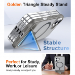 Temdan Apple iPhone 17 Standl Klf-Gray