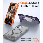 Temdan Apple iPhone 17 Standl Klf-Gray