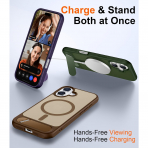 Temdan Apple iPhone 17 Standl Klf-Desert Brown