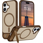 Temdan Apple iPhone 17 Standl Klf-Desert Brown