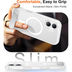 Temdan Apple iPhone 17 Standl Klf-Clear Matte