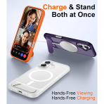 Temdan Apple iPhone 17 Standl Klf-Clear Matte