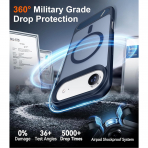 Temdan Apple iPhone Air Standl Klf-Blue